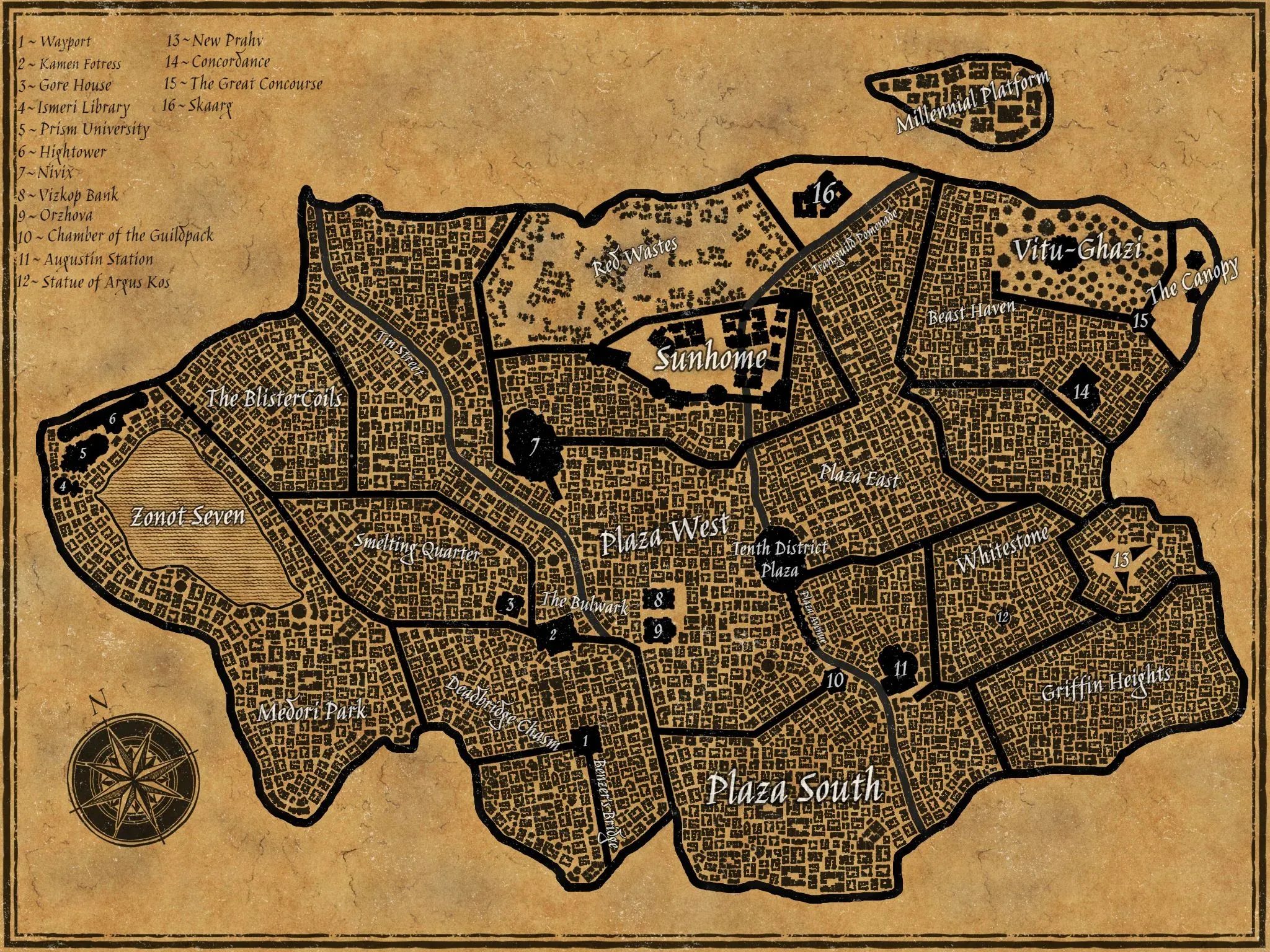 Ravena Central Overhead Map