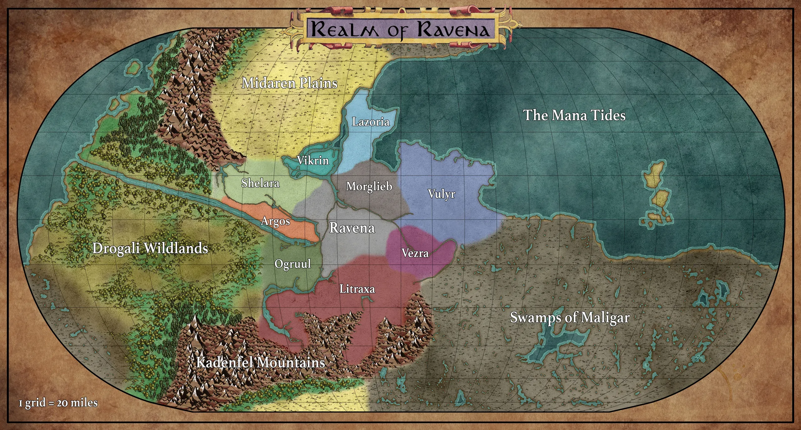Ravena Planet Map