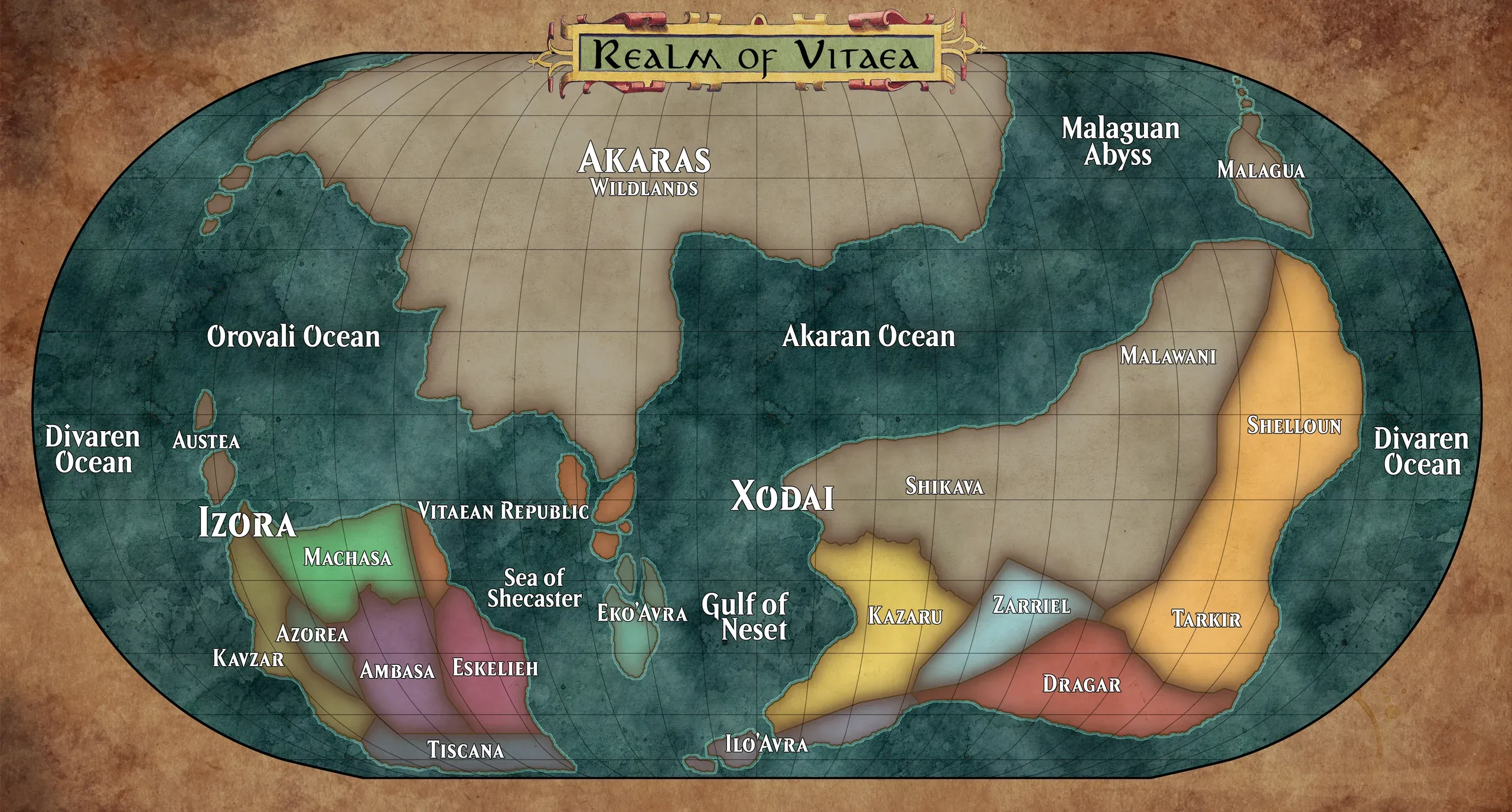 Vitaea Political Map